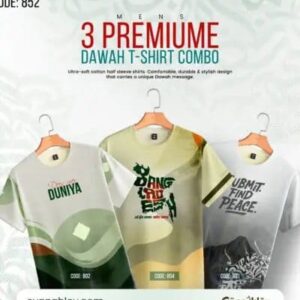 3 Premium Dawah T-Shirt combo